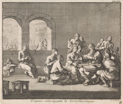 Origen with His Disciples by Jan Luyken